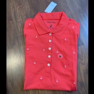 Nautical Salmon Anchor Polo